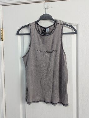 Divided by H&M Ribbed Tank Top in Dusty Gray